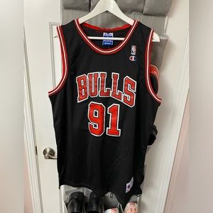 Champion BNWT Dennis Rodman Bulls jersey